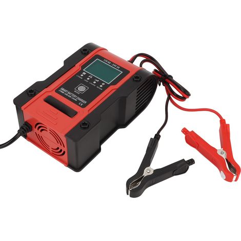 Chargeur de batterie intelligent, boîtier ABS résistant à l'usure, 7 étapes de charge automatique, prise UE 100-240 V CA (1/5)