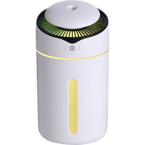 Ultrasonic humidifier, 300 ml, LED, 2 modes, 7 colors, automatic shut-off, for home, office and car, white (1/5)