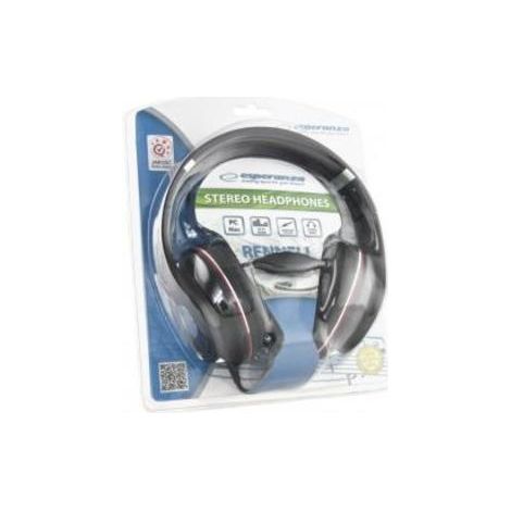 Esperanza EH141K Cuffia e Casco Cuffia Cablata Cuffie Musica Nero (1/3)