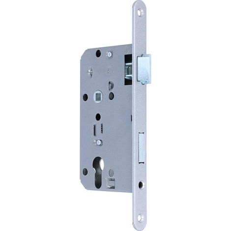 Türschloss 55mm Dornmaß Einsteckschloss Stulp 235x20mm Schloss Profilzylinder re