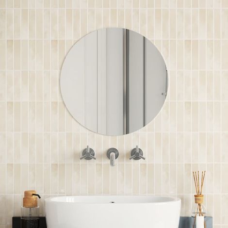 Miroir mural rond en verre de 50 cm (1/5)