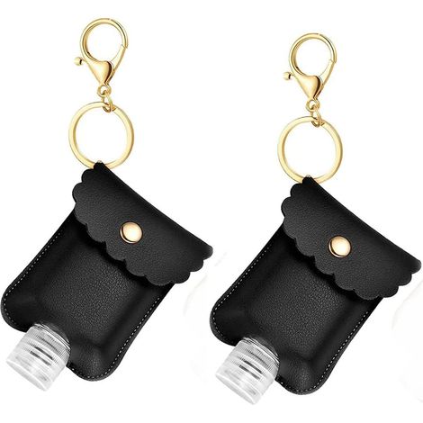 Flacon compressible portable 2 pièces (noir)