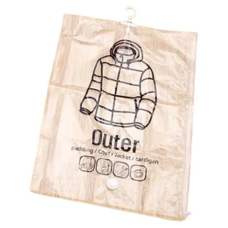 Sac de rangement sous vide suspendu pour doudounes, rangement, organisateur de garde-robe, sac de voyage, sac à vêtements spécialisé 67 x 90 cm-AquaForge (1/5)