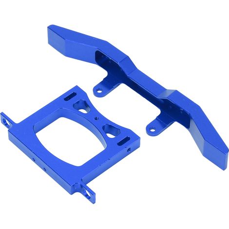 Kit de protection avant et arrière en métal (aluminium) pour voiture télécommandée RC WPL B14 B16 Q60 Q61 1/16 (bleu) (1/5)
