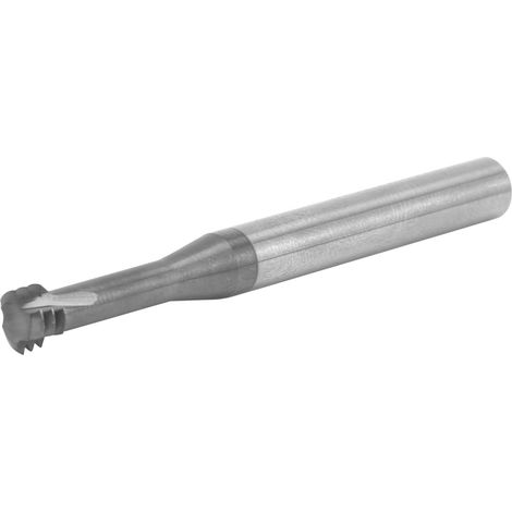 Fraise métrique 60° à 3 dents en acier au tungstène pour filetage M8x1,25xD6x60 (1/5)