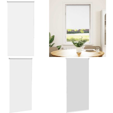 vidaXL Verdunkelungsrollo Weiß 85x150cm Stoffbreite 80,7 cm Polyester (1/5)