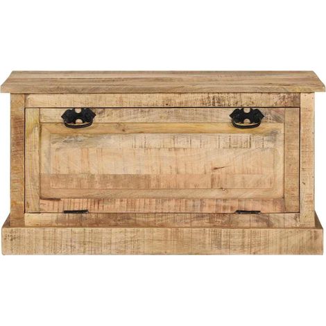 Maison Exclusive - Panca con Scarpiera 85x40x45 cm in Legno Massello di Mango (1/5)