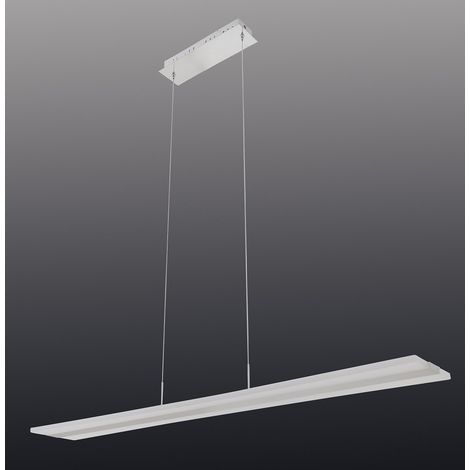 Naeve TIARA Plafonnier suspendu à barre LED en acier blanc 3 000-3 200 K