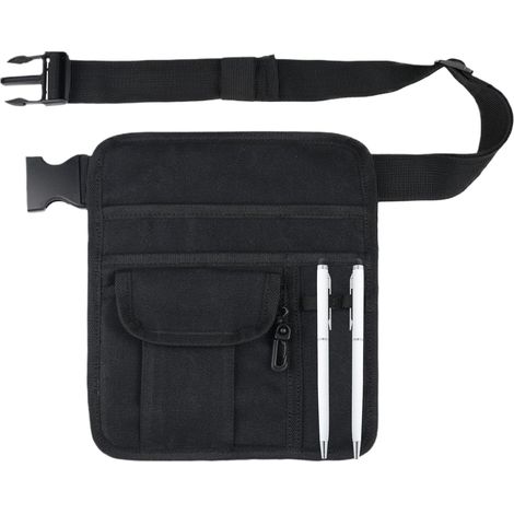 Pochette de serveur Sac de service de restaurant organisateur de tablier de taille système de sangle réglable outil de rangement (1/4)