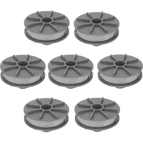 Bobine de fil pour Gardena 5307-20 débroussailleuse 1,65 mm 6,1 m, Bobine de fil rechange Coupe Bordure pour Gardena 5307 Easycut 400 Art.8846, ComfortCut450 Art.8847, PowerCut Art.8848 (7pcs) (1/5)