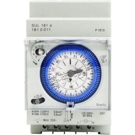 24-Stunden-Programmierbarer analoger mechanischer Timer, Tageseinstellung, 110 V/220 V, 15-Minuten-Einstellung, Relaisschaltung