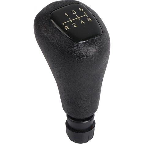 Eosnow Tête de levier de vitesse, ajustement parfait élégant ABS 6 vitesses pommeau de levier de vitesse remplacement ergonomique pour voiture Mercedes-Benz W202 (1/4)