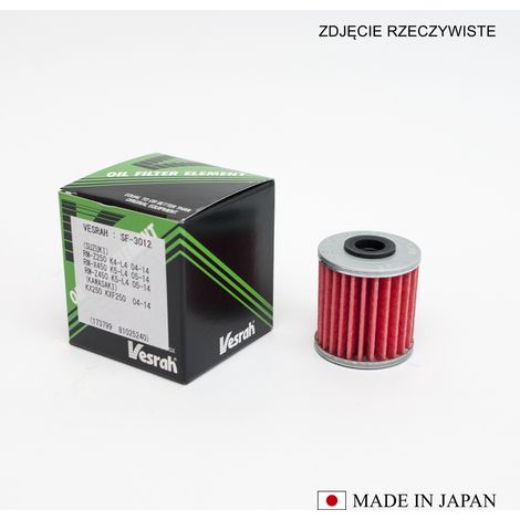 FILTRO DE ACEITE VESRAH HF207 (FABRICADO EN JAPÓN)