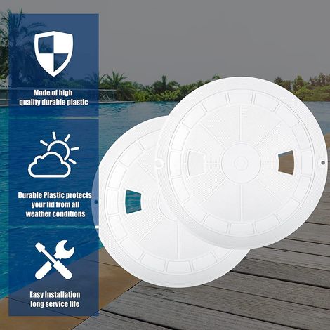 Couvercle d'écrémage Pentair Sta-Rite U-3 compatible avec le couvercle de remplacement RT101 08650-0058 (10&a)
