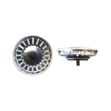Panier amovible inox 84 mm pour bonde d'évier manuelle – Filtre à déchets durable – Installation facile – Compatible avec bonde Franke