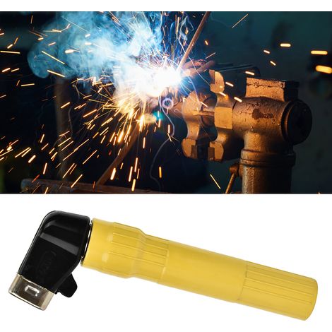 Porte-électrode, outil de soudage, pince pour électrode de soudage à l'arc 400 A (jaune) (1/5)