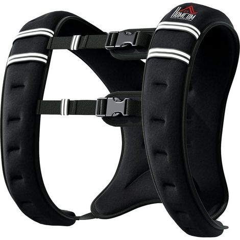 Gilet Lesté - 10 Kg - Ajustable Avec Poids Amovibles - Pour Musculation Course Et Renforcement Musculaire - 1 Piece (1/5)