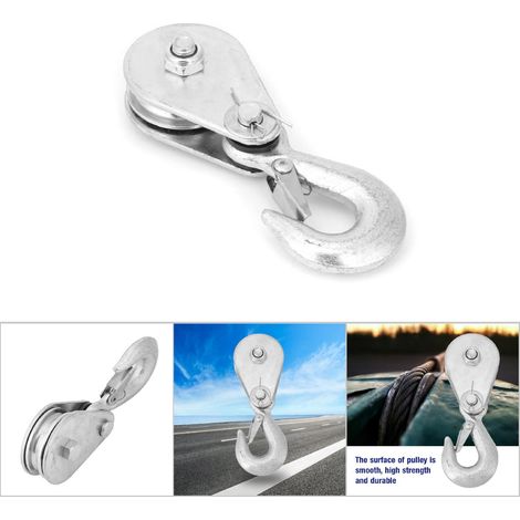 1Pcs Poulie de Levage à Roue Unique en Acier Haute Résistance (Capacité 0.5 Tonnes) (1/5)