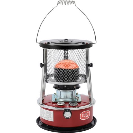 Poêle à kérosène élévable 5.2 l, chauffage mobile sans électricité, portable, pour la maison, l'extérieur, le camping, le barbecue, la pêche sur glace (1/5)