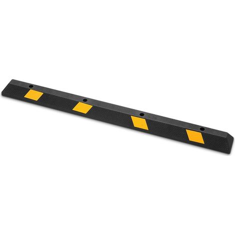 Pour voitures et camionnettes Butée de roue pour garage et parking 184 cm bloc d'arrêt monobloc réfléchissant 14 kg (1/5)