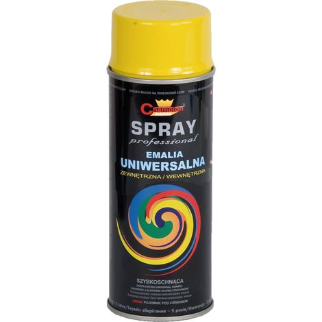 Pintura esmaltada amarilla RAL 1023 en aerosol, de secado rápido, 13001 agtech, 400 ml. (1/2)