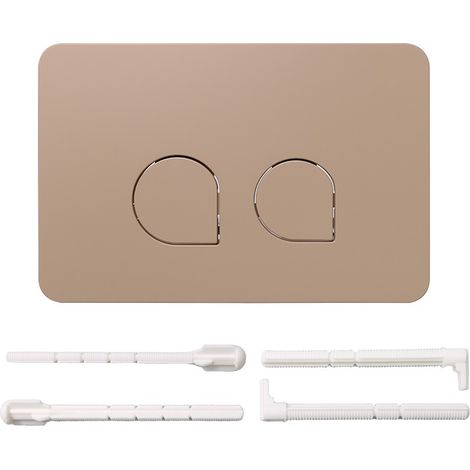 Plaque De Commande Wc,Plaque De Déclenchement,Double Déchargement,Avec Jeu De Tiges D'Échappement,Cadre De Fixation,Plaque D'Actionneur Compatible Avec Geberit Sigma 01,20,30,50,Up 320,300-Kaki (1/4)