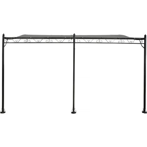 Gazebo in metallo - 3 x 4 m - Grigio