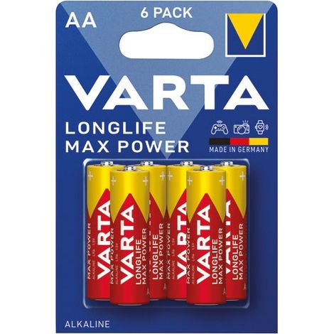Longlife Maxi Power LR06 AA Batterien Blister à 6 - Varta
