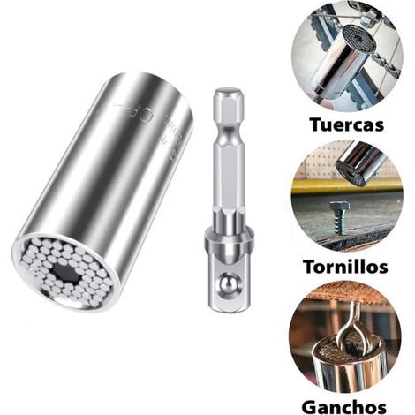 Clé universelle, douille universelle, acier au chrome vanadium, douille multifonctionnelle chromée impériale, douille 7-19 mm. (1/4)