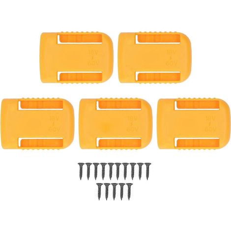 Ensemble de 5 supports de batterie pour batteries 20V et 60V, ensemble de supports de station d'accueil adapté aux DCB200, DCB201, DCB203 et DCB204.