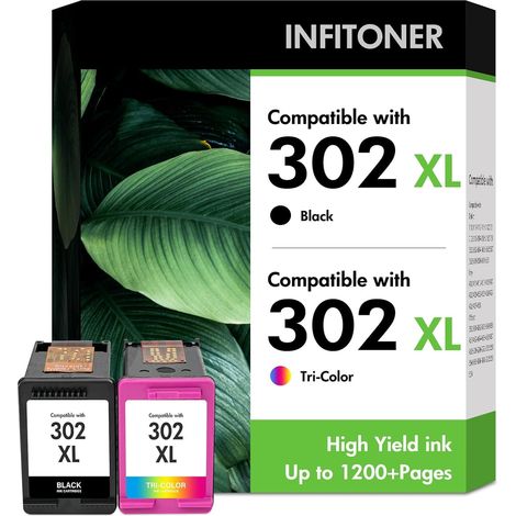Cartouche 302 XL Noir et Couleur 3639 4520 pour HP 302XL Cartouche d'encre (1/5)