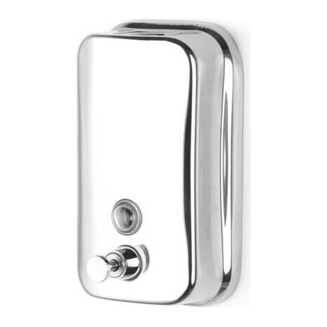 FENOPLASTICADistributeur de savon manuel mural en acier inoxydable de 800 ml - Distributeur de savon rechargeable au design élégant, idéal pour les restaurants, les hôtels, les bureaux et les maisons. (1/5)