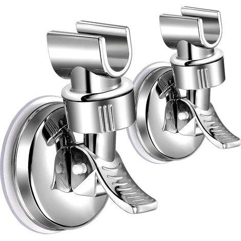 2pcs Porte-tête de douche A réglable support de douche amovible support de douche à aspiration (1/5)