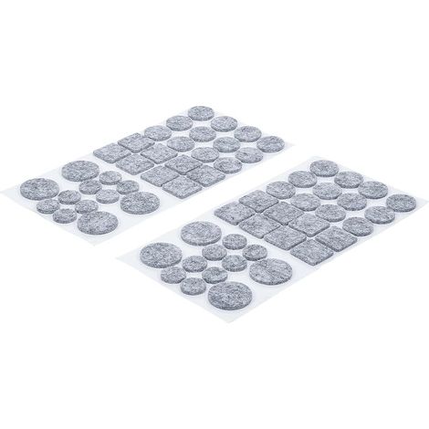 KRAFTMANN 80703  JEU DE PROTECTIONS ANTIDÉRAPANTS  GRIS TACHETÉ  64 PIÈCES