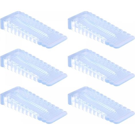 (6 Pcs) Door Stops, Non-Slip Rubber Door Wedge, Door Stop Used on Bathroom Balcony Door, Suitable for 0.4-1.3cm Door Gap (1/5)