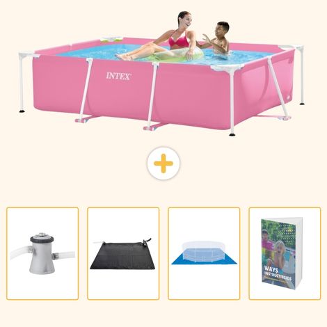 Intex Piscine Tubulaire Rectangulaire - 220x150x60 cm - 5-pièces SCB126 (1/5)