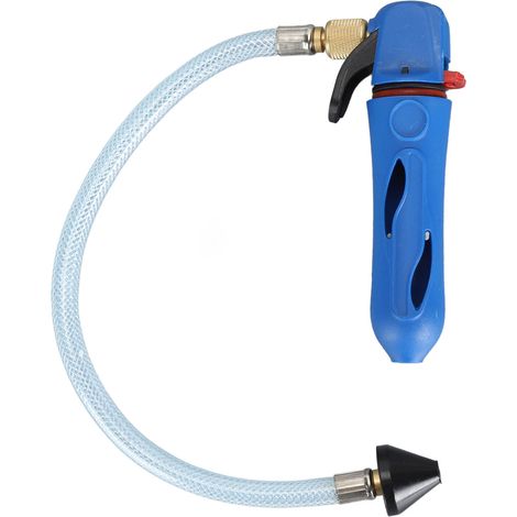 Pistolet de débouchage à cartouche CO2 fileté pour climatisation, flexible, ABS bleu, nettoyage efficace conduits condensation (1/5)