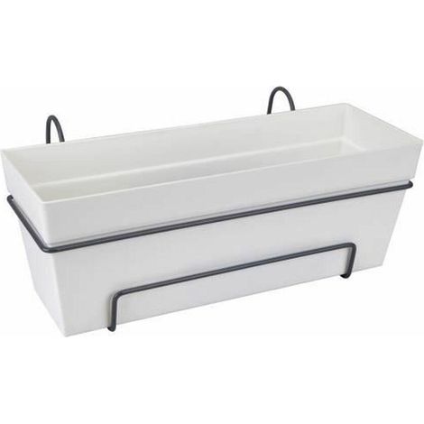 elho Elho Loft Urban balconera blanca con riego