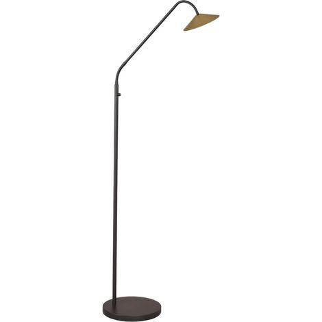 Lampe de lecture au sol Ceppo noir avec or - 1150-81-02 (1/3)