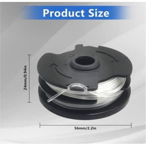 Bobine de fil de rechange pour débroussailleuse, bobine de rechange de 0,2 cm pour débroussailleuse sans fil 20 Li C3 (1/4)