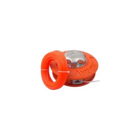 Ersatz-Spulenkopf M10 x 1,25 mm für Freischneider – Linksgewinde mit 15 m x 2,4 mm Faden – Orange (1/5)