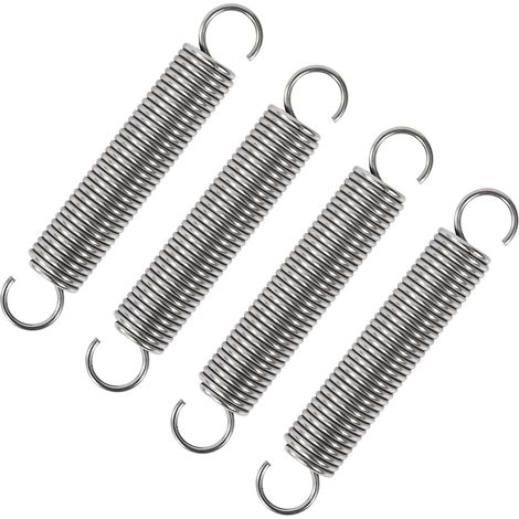 Ressort de Traction 70mm Ressorts de Tension avec Crochets Ressorts en Acier Inoxydable Diamètre du Fil 1,4 mm Diamètre Extérieur 12mm Force 4,87KG 4 Pièces (1/5)