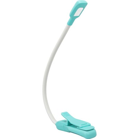 Lampe de lecture LED rechargeable par USB, 3 températures de couleur, intensité variable, base à pince (1/5)