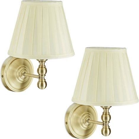 Applique antiche, confezione da 2, illuminazione decorativa per interni