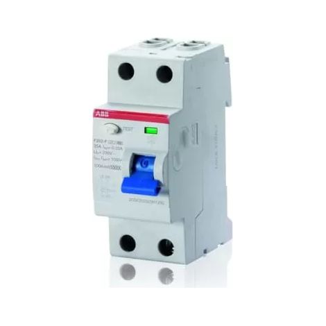 ABB-STOTZ-AMP; J SCHUTZ FI-SCHALTER F202 F ? 25/0,03 2P, TYP F, 25 A, 30 MA LEISTUNGSSCHALTER 8012542992738 (1/2)