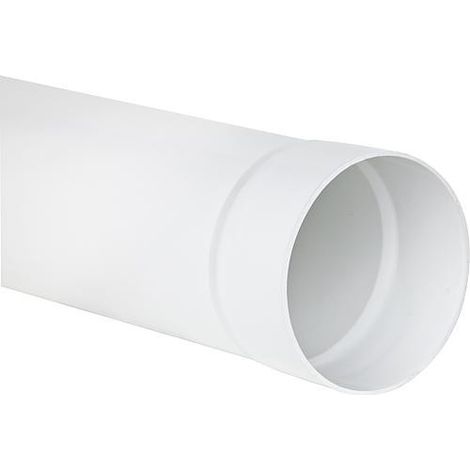Tube rond DN 100 – Gaine VMC 1 m blanc avec manchon – Débit 300 m³/h pour aération intérieure – Upmann