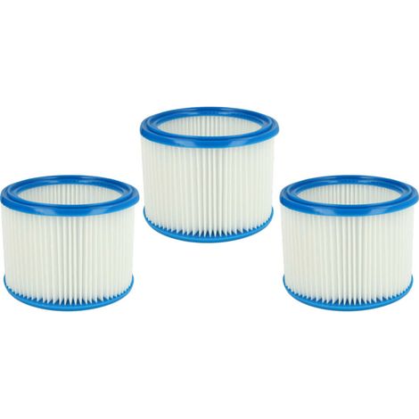 – Set de 3 filtres plissés pour aspirateur Makita VC2012L VC2511 VC2512L VC3011L VC3012L – Aspiration à sec/humide – Installation rapide (1/4)