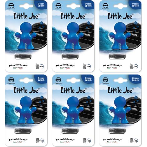 LITTLE JOE LOT DE 6 DÉSODORISANTS OCEAN DANS UN SAC EN PLASTIQUE