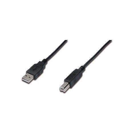 ASSMANN Electronic Cable usb 2.0 tipo-a macho a usb tipo-b macho 0.5m negro (1/2)