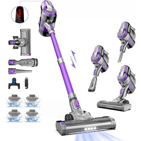 Aspirateur sans fil FixtFixer X6M 55 minutes, aspirateur sans fil avec HEPA × 4, aspirateur à bâton puissant, léger 6 en 1 (1/5)